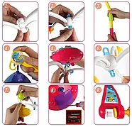 Музичний мобіль на ліжечко (світлова проекція, 4 підвіски, пульт керування, 4 мелодії) НЕ0304, фото 5