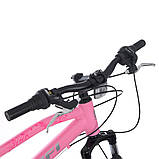Спортивний Велосипед 24 дюймів (рама 15", SHIMANO 21SP, CS TZ500) Profi G24AIRY A24.3 Рожевий, фото 3
