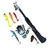 Вудочка + спиннінґ Два риболовлі набори Fish King зібрапі, фото 3