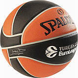 М'яч баскетбольний Spalding Euroleague TF-1000 Legacy Size 7 професійний для зали (композитна шкіра), фото 2