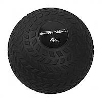 Слэмбол (медицинский мяч) для кроссфита SportVida Slam Ball 4 кг SV-HK0346 Black Original