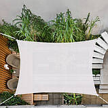 Тент-парус тіньовий 4 x 2 м Springos для будинку саду туризму, фото 9