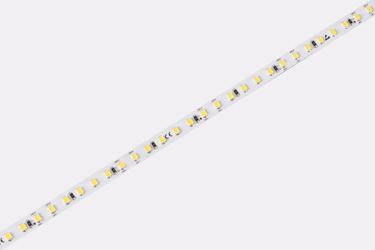 Світлодіодна стрічка COLORS, 24V, SMD 2835, 120 led/m, 9.6W, 900Lm, IP20, 2700K (DJ120-24V-8mm-SW), фото 1