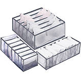 Набір органайзерів для зберігання (білизни, шкарпеток, аксесуарів) Springos HA3115, фото 3