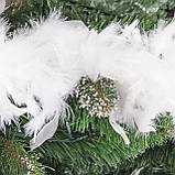 Гірлянда шарф-боа із натурального пір'я Springos 300 см святкова новорічна, фото 5