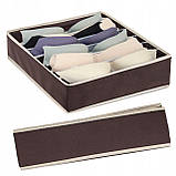 Органайзер для зберігання білизни шкарпеток аксесуарів Springos HA3028 30 x 30 x 10 см 7 секцій, фото 4