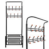 Вішалка для одягу підлогова з полицями для взуття Springos HA2030, фото 7