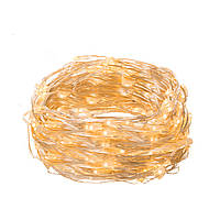 Гірлянда на батарейках 9.9 м Springos CL0018 Warm White 100 LED світлодіодна новорічна святкова