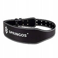 Пояс для тяжелой атлетики и пауэрлифтинга Springos FA0119 M Black Original