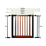Бар'єр захисний дитячий 76-82 см Springos SG0003 Original ворота огорожа безпеки, фото 8