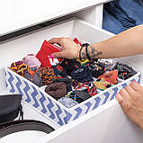 Органайзер для зберігання білизни шкарпеток аксесуарів Springos HA3015 Original 24 секції 33x33x10 см, фото 7