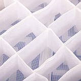 Органайзер для зберігання білизни шкарпеток аксесуарів Springos HA3015 Original 24 секції 33x33x10 см, фото 9