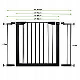 Бар'єр захисний дитячий 89-96 см Springos SG0002B Original ворота огорожа безпеки, фото 10