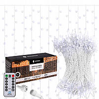 Гірлянда бахрома вулична 3x3 м Springos Pilot CL4000 Cold White 306 LED зовнішня світлодіодна