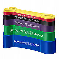 Эспандер-петля 4FIZJO Power Band 4FJ0064 резинка для фитнеса и спорта Набор 6 шт 2-46 кг