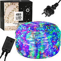 Гірлянда вулична дюралайт 20 м Springos Rope Lights CL1206 Mix 480 LED зовнішня світлодіодна
