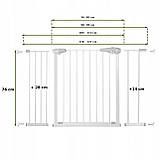 Бар'єр захисний дитячий  83-92 см Springos SG0001C Original ворота огорожа безпеки, фото 8