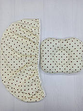 Набір в коляску 2 предмети подушка і простирадло на резинці комплект постільної білизни в дитячий візок, фото 2