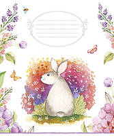 Зошит шкільний на скобі, 12 арк., ВД лак, клітинка, ШКОЛЯРИК