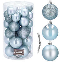 Набір ялинкових куль Springos d=6, 5, 4 см 30 шт CA0182 Original