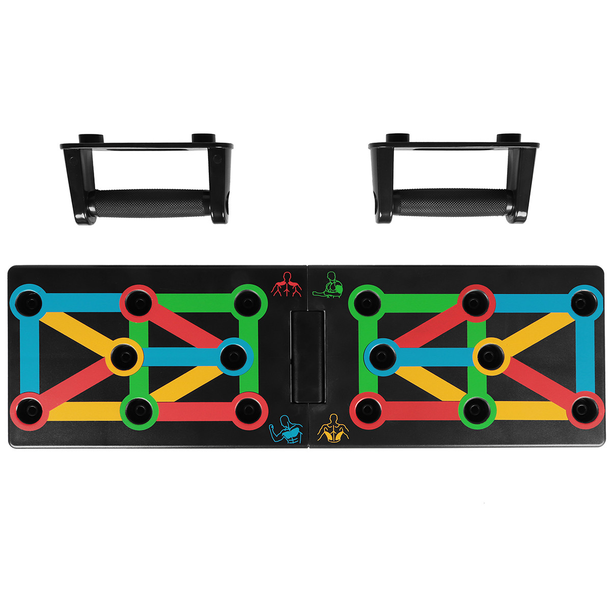 Упори для віджимань зі змінним хватом SportVida Push-up Bars SV-HK0376 дошка складана 12 типів хвата