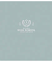 Зошит шкільний на скобі, 12 арк., вибірковий УФ лак, клітинка, ШКОЛЯРИК