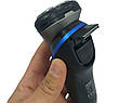Чоловіча електробритва для бороди Rosia Pro HT 9535 роторна акумуляторна електробритва для чоловіків, фото 2