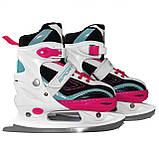 Роликові ковзани SportVida 4 в 1 SV-LG0033 Size 39-42 Pink/Blue Original ролики ковзани розсувні для дітей, фото 6