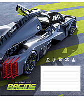 Зошит шкільний на скобі, 12 арк., ВД лак, клітинка, ШКОЛЯРИК