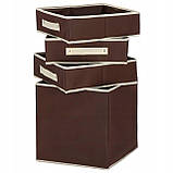 Органайзер Springos HA3017 для зберігання білизни шкарпеток аксесуарів іграшок Набір ящик + 3 картриджа, фото 3