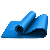 Коврик мат для йоги и фитнеса 4FIZJO NBR 1 см 4FJ0014 Blue спортивный для дома спортзала