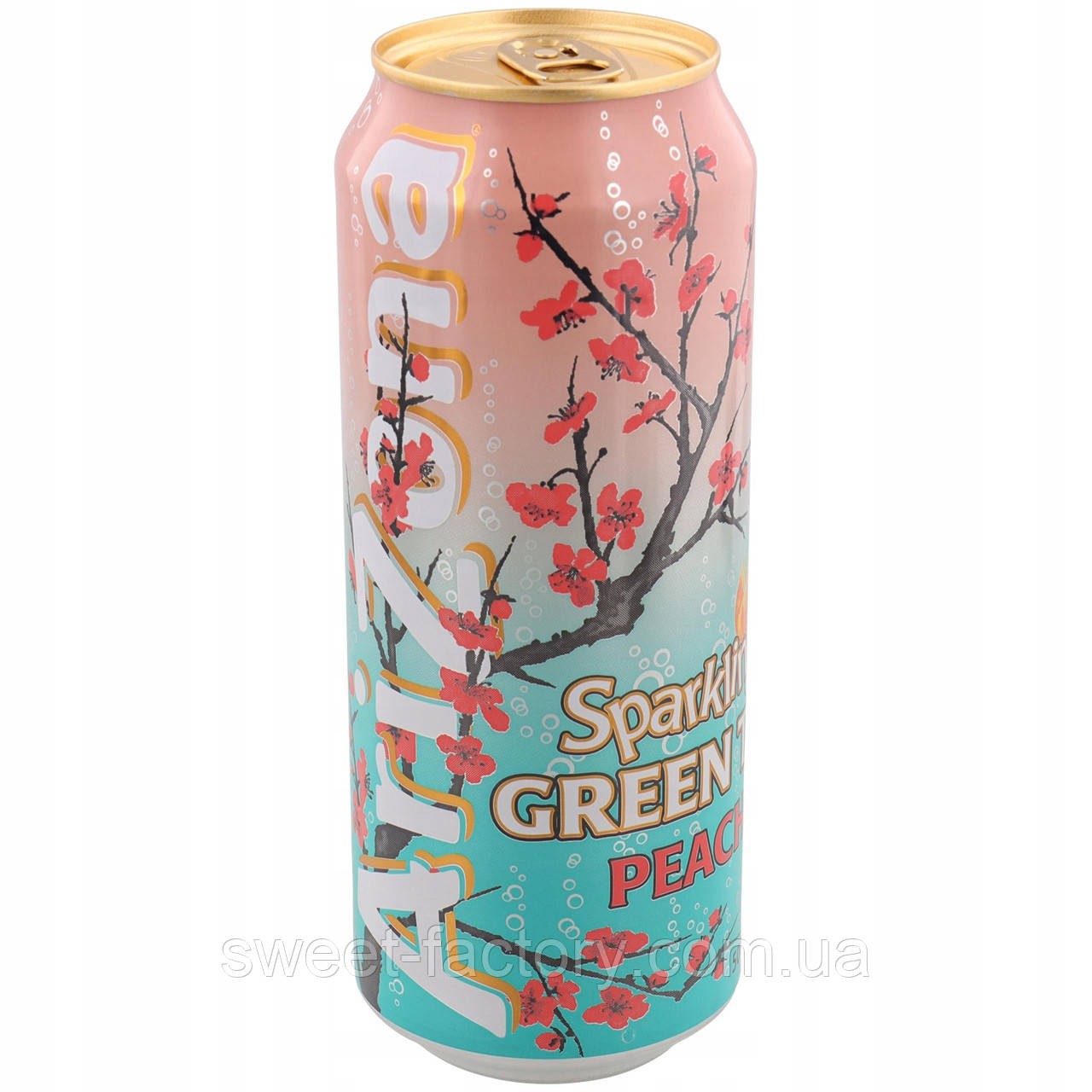 Arizona Sparkling Green Tea Peach 330ml, фото 1