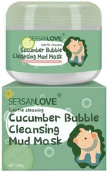 Маска для обличчя SERSANLOVE Carbonated Bubble Clay Mask з екстрактом огірка 100 г