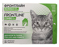 Протипаразитні краплі Frontline Combo (Фронтлайн Комбо) Merial для котів