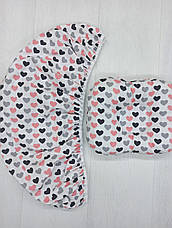 Набір в коляску 2 предмети подушка і простирадло на резинці комплект постільної білизни в дитячий візок, фото 3