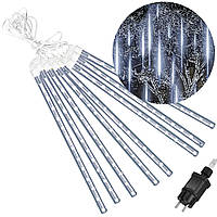 Гірлянда метеоритний дощ 3 м Springos CL1213 Cold White 144 LED зовнішня світлодіодна