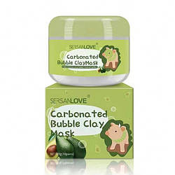 Маска для обличчя SERSANLOVE Carbonated Bubble Clay Mask з екстрактом авокадо 100 г