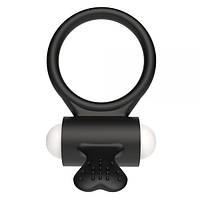 Ерекційне віброкольцо Power Clit Cockring, Black