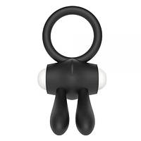 Ерекційне віброкольцо Power Clit Cockring, Black