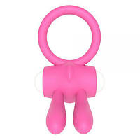 Ерекційне віброкольцо Power Clit Cockring, Pink