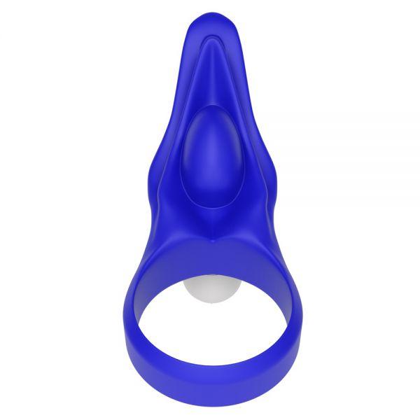 Ерекційне віброкольцо Power Clit Cockring, Blue