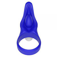 Ерекційне віброкольцо Power Clit Cockring, Blue
