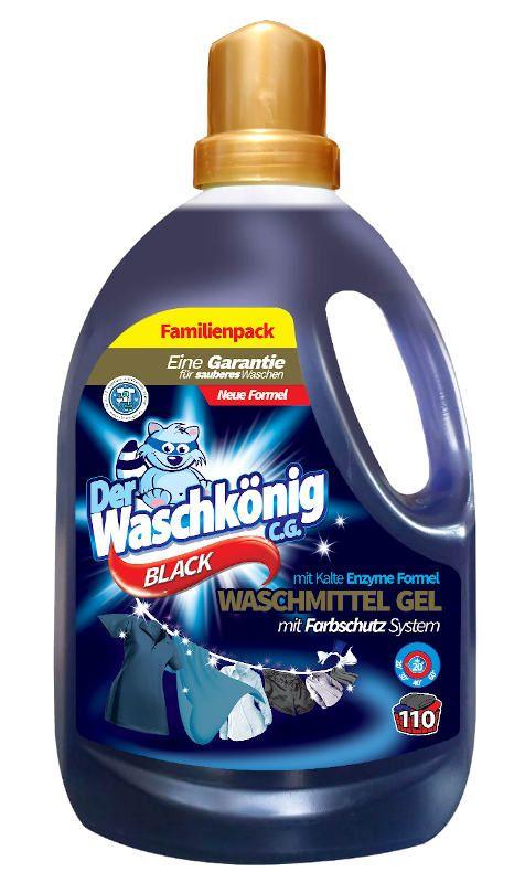 Гель для прання вашкенінг Der Waschkonig Black 3,305 л, фото 1