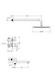 Вбудована душова система GAPPO G7104, вилив - перемикач на лійку, 3-функції, хром, фото 8