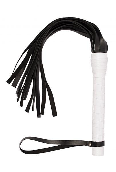 Флогер VIP Leather Flogger, White