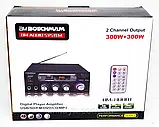 Підсилювач звуку BM AUDIO Bluetooth BM-700BT USB SD FM радіо MP3 (домашній стереопідсилювач звуку з блютуз), фото 4