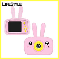 Дитячий фотоапарат DVR baby camera XL 500R зайчик / Дитячий цифровий фотоапарат Рожевий
