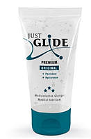 Лубрикант із гіалуроновою кислотою і пантенолом Just Glide Premium 50 мл (веганська), Німеччина