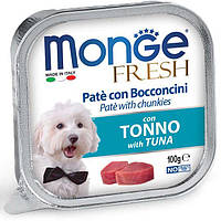 Влажный корм Monge Dog Fresh с тунцом, 100 г*32 шт