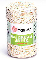 Twisted Macrame 3mm Lurex Yarnart-752